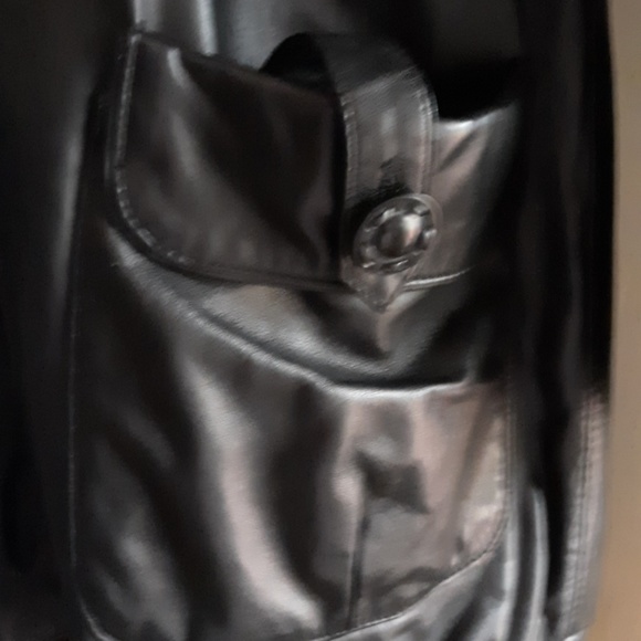 Black pleather jacket - Picture 3 of 8